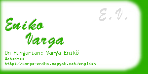 eniko varga business card