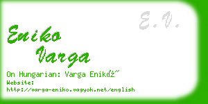 eniko varga business card